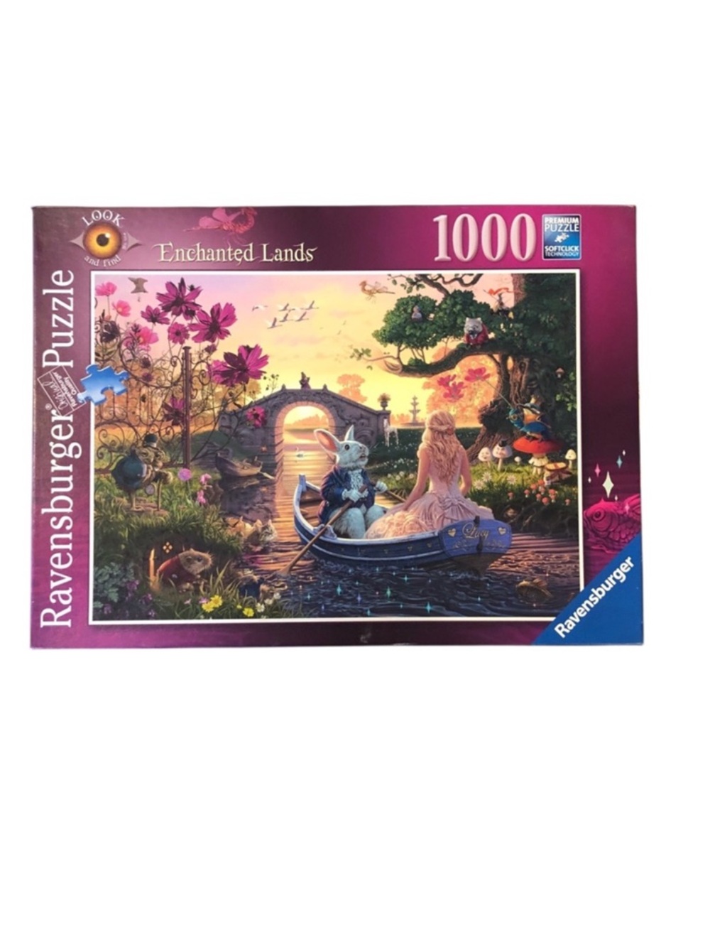 Ravensburger | Enchanted Lands Look & Find 1000 Piece Puzzle Fairytale Animals